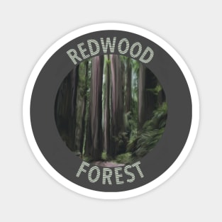 Redwood Forest Painting Magnet